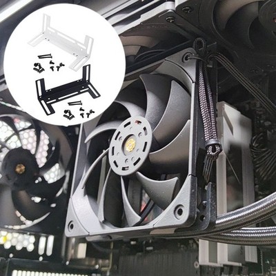 Sicherer Metall Lüfterhalter mit Schrauben für Computer Gehäuselüfter 8 12 c