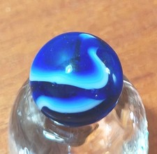 Vintage Ravenswood Blue Swirl Marble .62