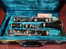Pierre Dumont Clarinet Paris France Wood Musical Instrument W/ Blue Velvet Case