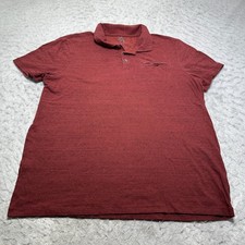 Rock Republic Polo Shirt Red Striped Short Sleeve Mens Size Extra Large XL