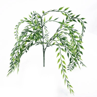 1 * Kunstpflanze Blume Wandbehang Blatt Kunststoff für Home Office Dekoration - Bild 1 von 4