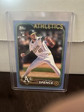 Topps 2024 Update Mitch Spence #US28 Blue Rookie /50 Athletics MLB