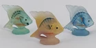 New ListingSet Of 3 Hand Painted Fenton Art Glass Angel Sun Fish Figurines Artist Signed