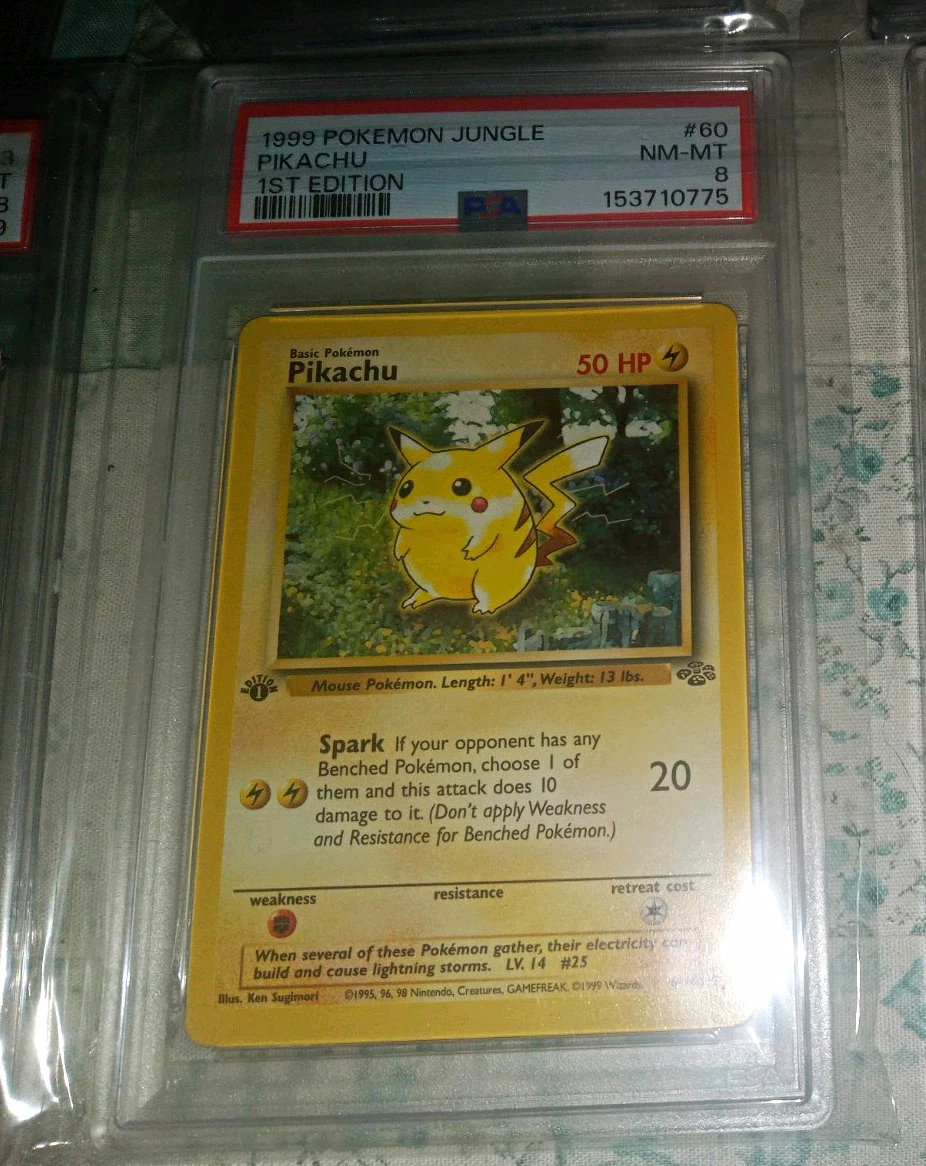 Pikachu Pokémon TCG Jungle Common Individual Collectible Card Game