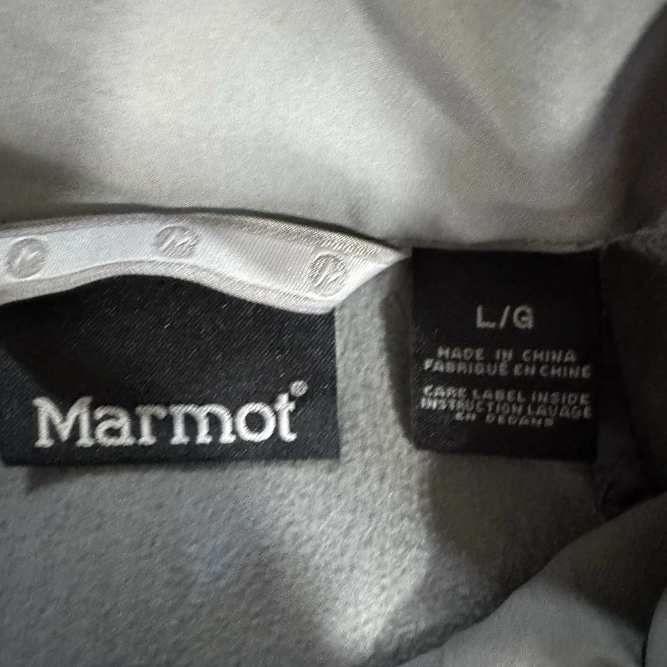 Chaqueta Marmot Gris Gravedad A Prueba de Viento Resistente al Agua Carcasa Suave Cremallera Completa Hombres L Foto 3 de 4