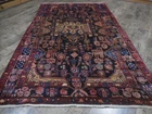 Anatolian Vintage Turkish Rug HandMade Turkish Tribal Geometric Rug 5.2x8.4 Ft