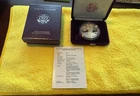 1987 S American Silver Eagle Bullion Proof $1 Coin Collectible OGP COA