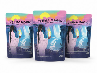 Lot of 3 Yerma Magic Yerba Mate Peach Mango Powder 90 Servings Total Exp 01/2027