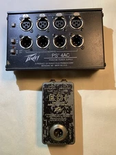 2 Vtg Peavey Electronics EDI Equalized Interface Direct Box PS-4AC Phantom Power