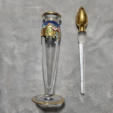 Glass Heisey #515 Taper Cologne Bottle #69 Stopper 1925-1933 Intact Dauber 