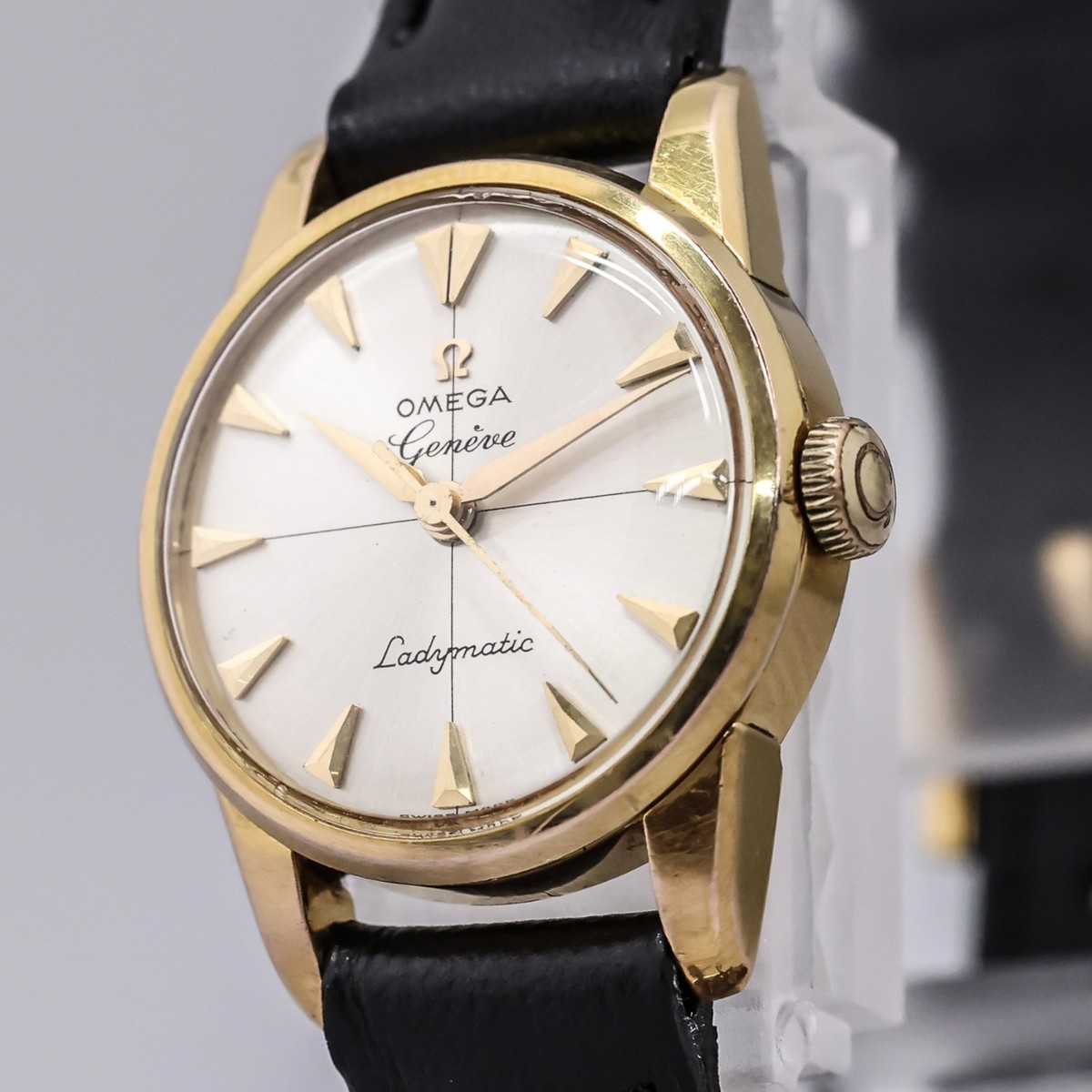 Vintage 1961** OMEGA Geneve Ladymatic Automatic Gold Cross