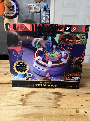 FAO Schwarz Amazing 3D Spin Art Toy Set For Children NEW OPEN BOX