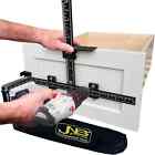 Jnb Pro Cabinet Hardware Jig w/ Center Drill Guide Accurate Black Anodiz Aluminu