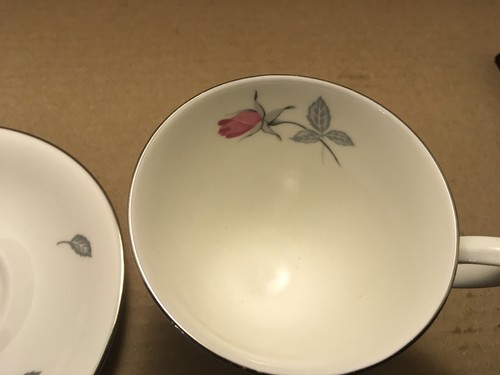 Royal Albert "Trent Rose" Teetasse & Untertasse rosa / grau selten! - Bild 6 von 7