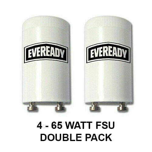 2 Flourescent Starter Unit For Lamps 4-65W, 70-125W, 4-22W Watt Fluorescent - Picture 2 of 4