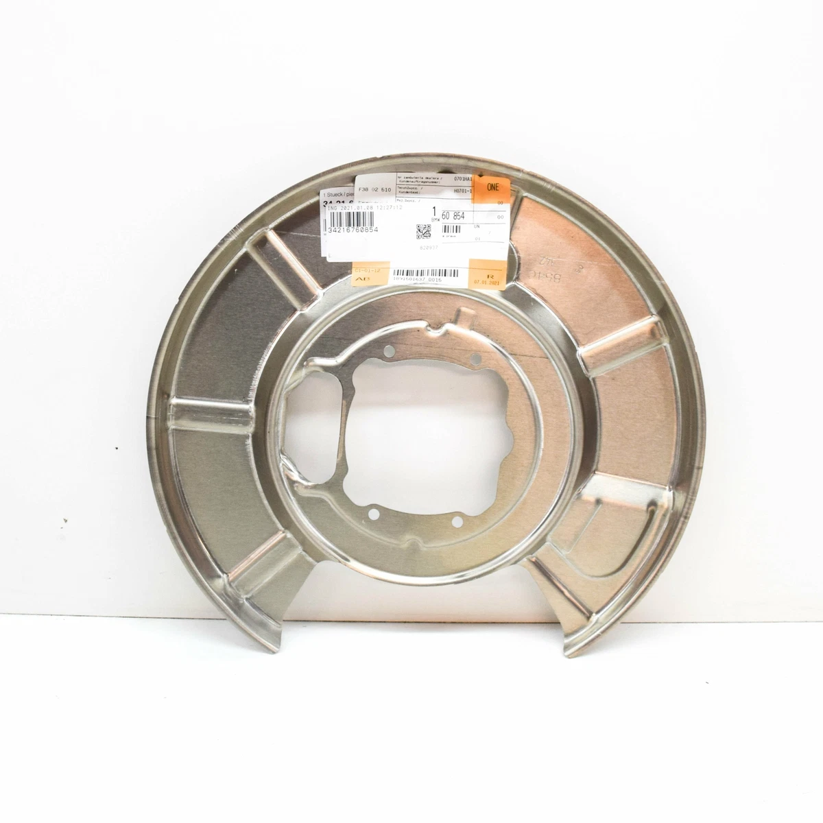 OEM BMW 5 6 E60 E63 REAR BRAKE DISC BACK PROTECTION PLATE RIGHT O 