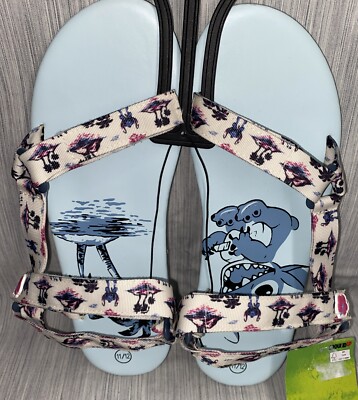 Disney Stitch Sandals Double Loop N Hoop Adjustable Size 11/12