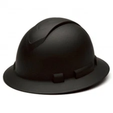 Pyramex HP54117 Black Full Brim Hard Hat with Suspension – OSHA Approved