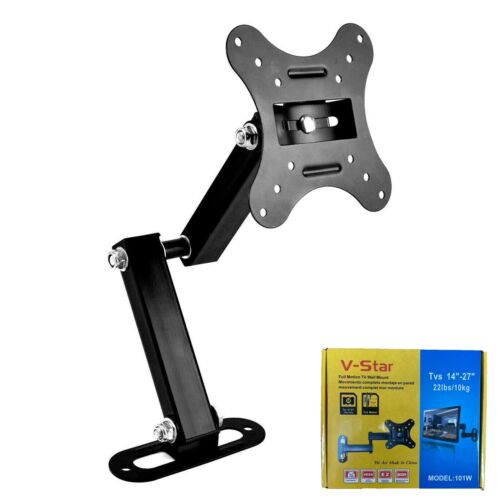 Computer Monitor TV Wall Bracket Wall Mount Bracket for 14-27" TV Lifts 22Lbs UK - Picture 1 of 8
