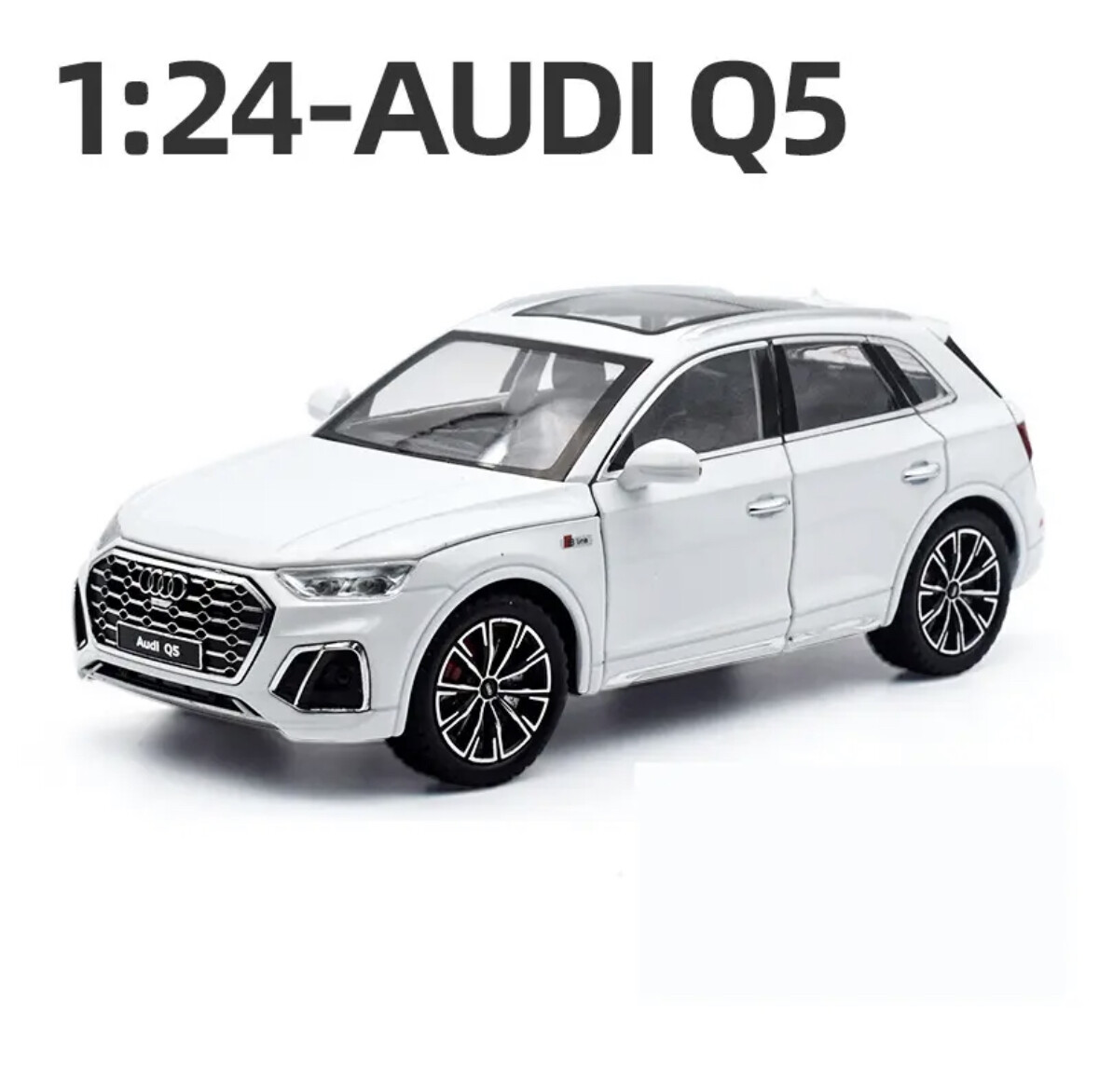 アウディQ5 ミニカー SUV ホワイト　AUDI 1/24 fy q5 1:24 AUDI Q5 SUV Car Model Alloy Diecast Metal Model Toy