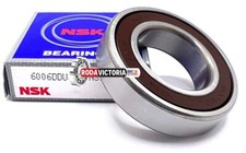 NSK 6006 DDU C3 DEEP GROOVE BALL BEARING, RUBBER SEALED 30x55x13 mm 6006-2RS