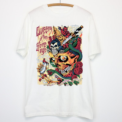 New Queens of the Stone Age Band Gift For Fan White S-2345XL T-shirt GC1142