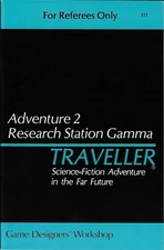 Traveller- Adventure  2 Research Station Gamma w/ Deck Plans & Robots GDW FS