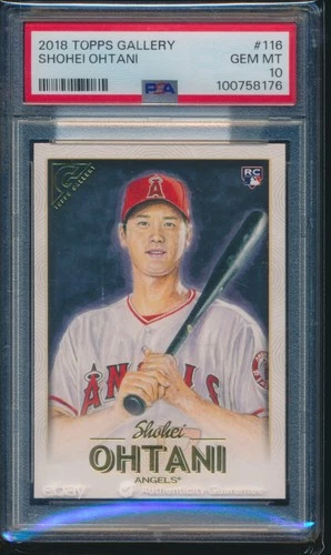 PSA 10 SHOHEI OHTANI 2018 TOPPS GALLERY #118 LA ANGELS Rookie Card RC GEM MINT