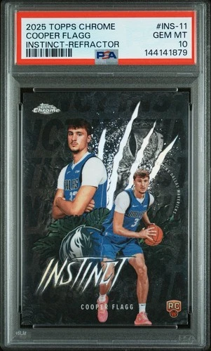 2025 Topps Chrome Cooper Flagg Refractors (PSA 10)
