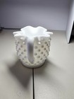 Vtg. Fenton Star  Crimped Edge Hobnail Milk Glass Cream & Sugar Set 1955-1956 — photo 7