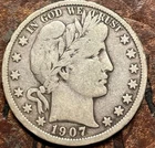 1907 D Barber Half Dollar USA 🇺🇸 Historic Silver Coin 🪙