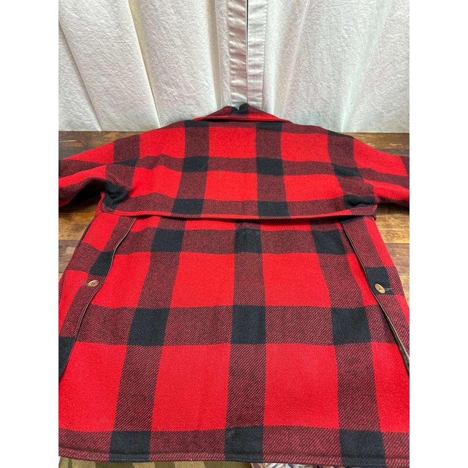 White Stag Westwools 100% Wool Hunting Jacket & Pants 32 x 29 Red & Black Plaid - Image 4 of 4