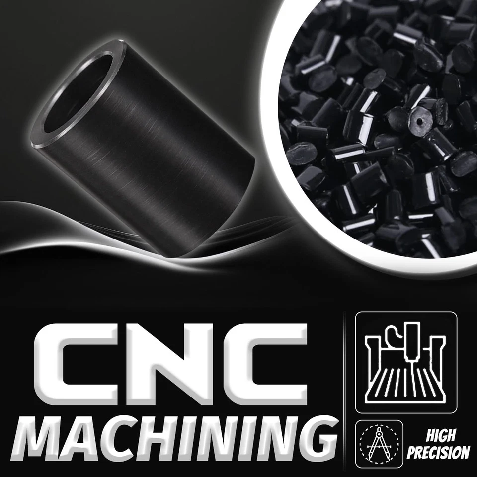 4PCS Black 1/2'' Door Striker Bushing Tube Pipe For Ford Mustang 1983-1993 US Foto 4 de 4