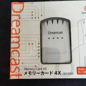 SEGA Dreamcast VMU 4X Memory Card HKT-4100 OEM JP Vintage