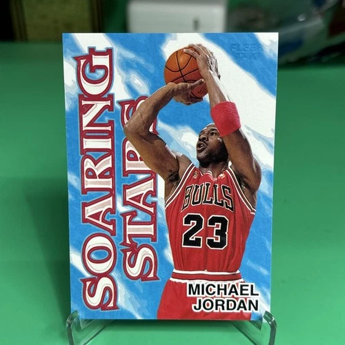 Fleer 1997-98 Soaring Stars Michael Jordan #9 SS Chicago Bulls Basketball Card