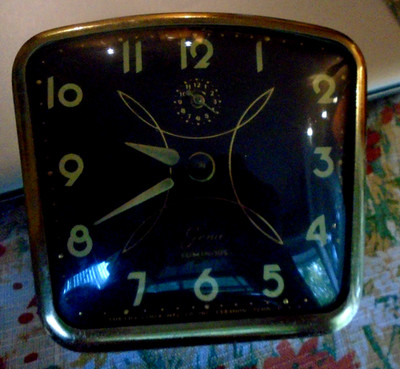 Vtg Rare GENIE Luminous Alarm Clock - Lux Clocks - Made in Lebanon, Tennessee
