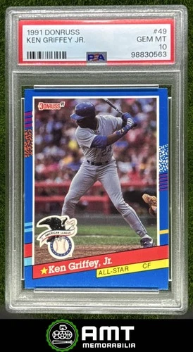 Ken Griffey Jr. PSA 10 1991 Donruss All-Star Seattle Mariners #49 0563