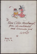 WOLO (WOLFF VON FALKENSTEIN) - ORIGINAL ART DOUBLE SIGNED 05/23/1942