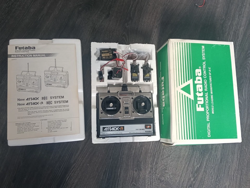 FUTABA ATTACK SPORT R FPT2BR Controller Sender RC FUNK SET SERVO EMPFÄNGER - Bild 3 von 4