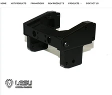 LESU Aluminum Rear Chassis Tail Fender Center Beam for Tamiya 1/14 Scania R470