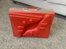 Vintage Hard Case Molded Plastic Ski Boot Travel Case Made in Germany