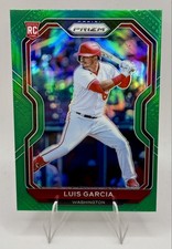 2021 Panini Prizm Luis Garcia #57 Green Prizm (RC) Nationals Rookie