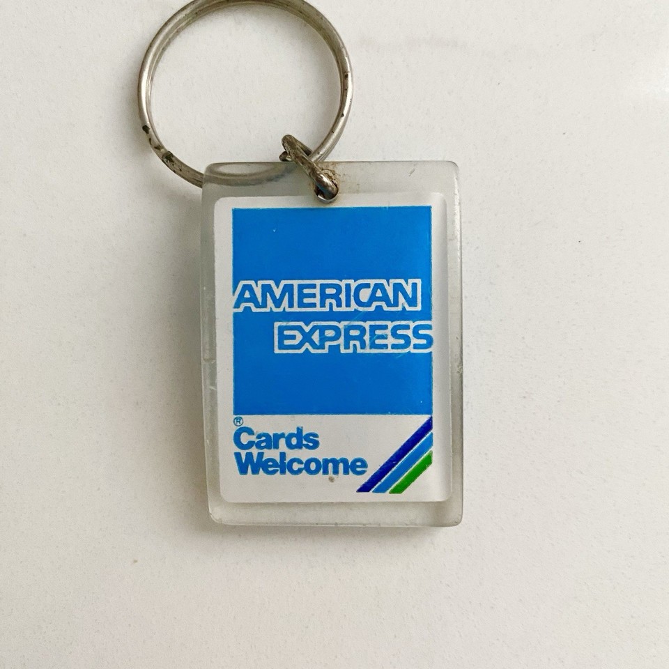 American Express Vintage 90’s Plastic Keyring Key Chain | eBay Australia