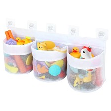 Bath Toy Storage Organizer, Multi-Use Mesh Net for Bathtub Toys, Shower Toy H...