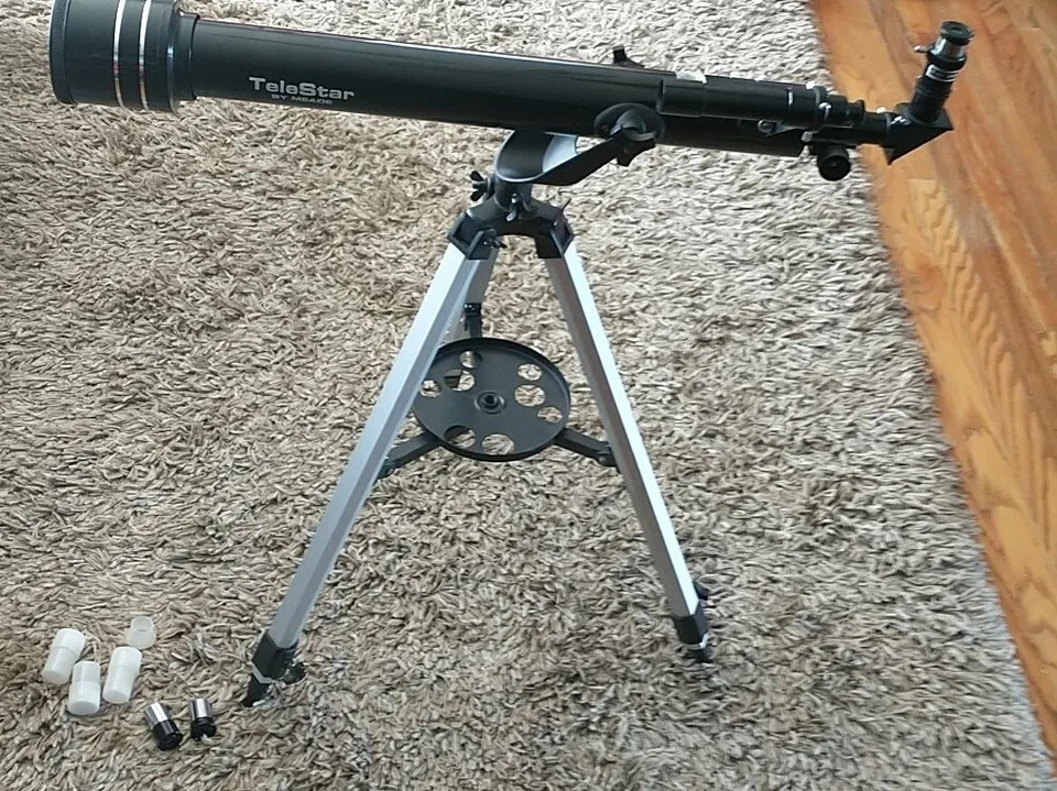 Meade Telestar 60AZ-D Refractor Telescope 3X Barlow Lens. With 2 EXtra - Image 4 of 4