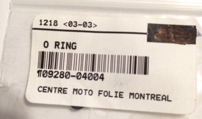 Suzuki ALT125, LT185, LT250 NOS O Ring 09280-04004 (L-2467) | eBay