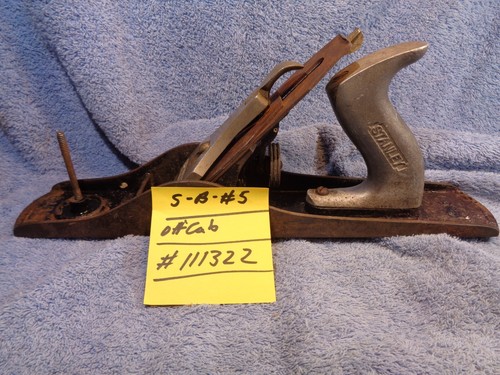 Vtg Bailey Stanley No 5 USA Wood Plane Carpenter Tool Aluminum Handle AS IS Part - Picture 16 of 16