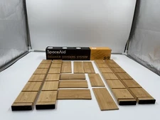 Spaceaid Bamboo Drawer Dividers With Insert Kitchen Adjustable Drawer 17-22in