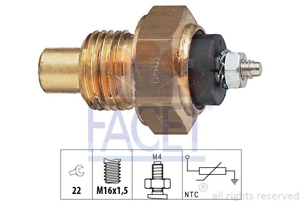 Facet 7.3099 Sensor, ÖLtemperatur FüR CitroËN Peugeot-image