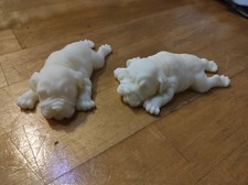 Resin Hund Welpe Bulldogge Abguss Modell &auml;hnlich Breyer Pferd